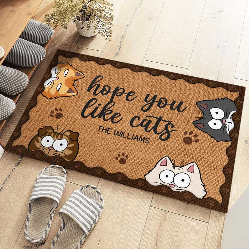 I Hope You Like Cat - Cat Personalized Custom Decorative Mat - Gift For Pet Owners, Pet Lovers