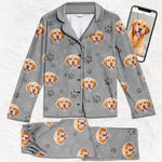 Custom Photo My Dog Thinks I'm Cool - Dog & Cat Personalized Custom Face Photo Pajamas - Christmas Gift For Pet Owners, Pet Lovers