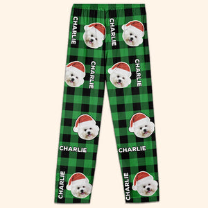 Custom Photo Enjoy Christmas With Furry Friends - Dog & Cat Personalized Custom Face Photo Pajama Pants - New Arrival, Christmas Gift For Pet Owners, Pet Lovers