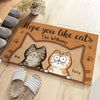 Keep Calm And Love Cats - Cat Personalized Custom Decorative Mat - Gift For Pet Owners, Pet Lovers