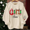 My Greatest Blessings Call Me Gigi - Family Personalized Custom Unisex Sweatshirt With Design On Sleeve - Christmas Gift For Mom, Grandma