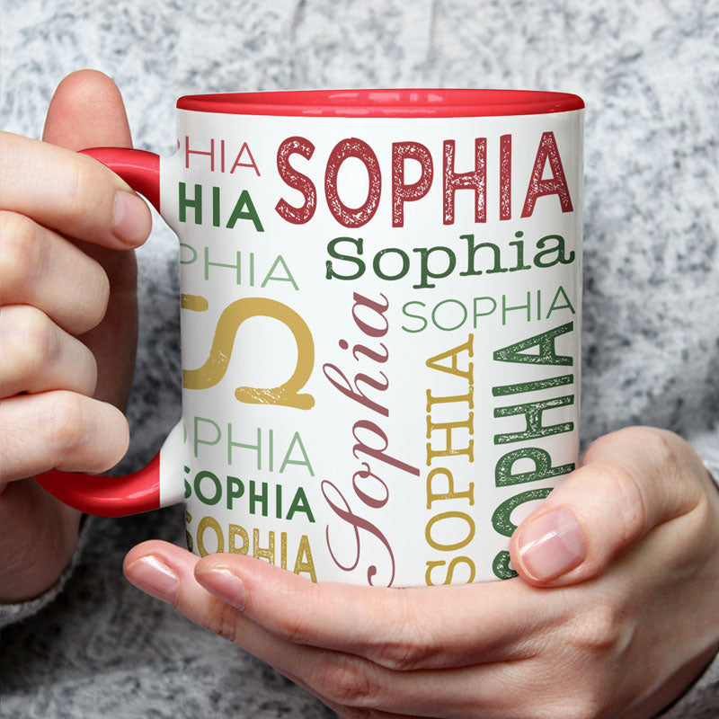 Warm Wishes And Marshmallow Kisses - Family Personalized Custom Accent Mug - Christmas Gift For Family Members