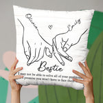 Friendship Is A Precious Gift - Bestie Personalized Custom Pillow - Christmas Gift For Best Friends, BFF, Sisters