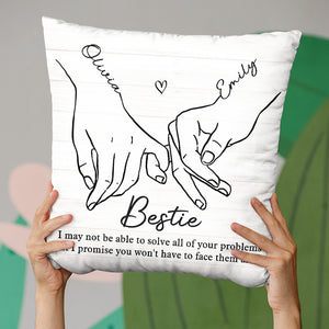 Friendship Is A Precious Gift - Bestie Personalized Custom Pillow - Christmas Gift For Best Friends, BFF, Sisters