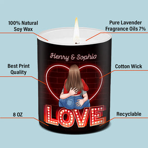 A Candle To Remind That I Love You - Couple Personalized Custom Smokeless Scented Candle - Gift For Husband Wife, Anniversary