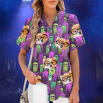 Custom Photo Funny Halloween Graveyard Gifts - Personalized Hawaiian Shirt