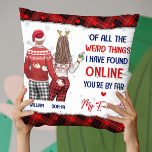 I'm Keeping You - Couple Personalized Custom Pillow - Christmas Gift For Husband Wife, Anniversary