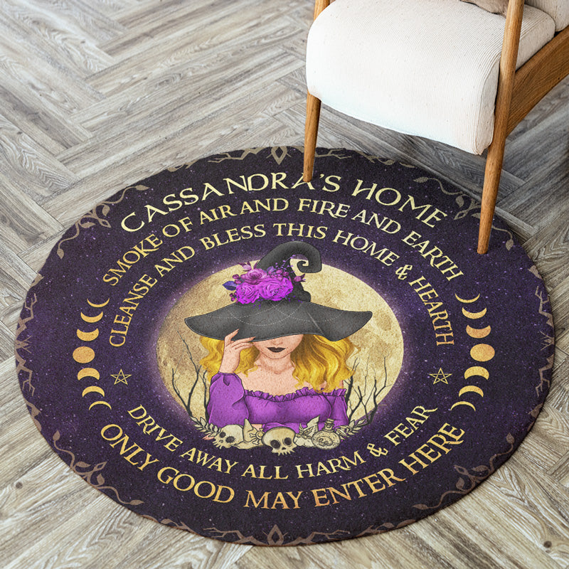 Smoke Of Air And Fire And Earth - Personalized Custom Shaped Home Decor Witch Decorative Mat - Halloween Gift For Witches, Yourself