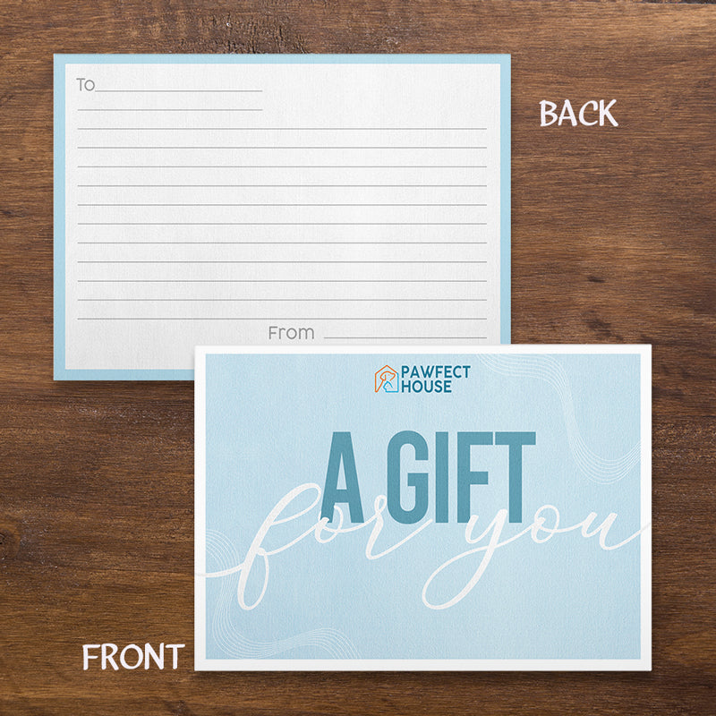 Pawfect House Editable Gift Card