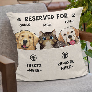 Happiness Is Our Fur Friends - Dog & Cat Personalized Custom Pocket Pillow - Gift For Pet Owners, Pet Lovers