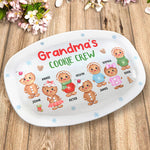 Nana's Perfect Batch - Family Personalized Custom Platter - Christmas Gift For Grandma