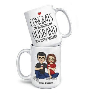 Congrats Another Year As My Husband - Couple Personalized Custom Mug - Gift For Husband Wife, Anniversary