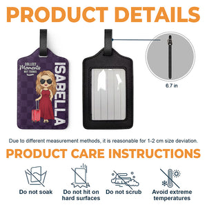 Collectionnez des moments, pas des objets - Étiquette de bagage personnalisée pour voyage - Cadeau de vacances, cadeau pour les amateurs de voyages d'aventure