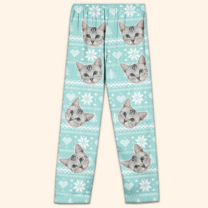 Custom Photo Christmas Is Coming To Town - Dog & Cat Personalized Custom Face Photo Pajama Pants - New Arrival, Christmas Gift For Pet Owners, Pet Lovers