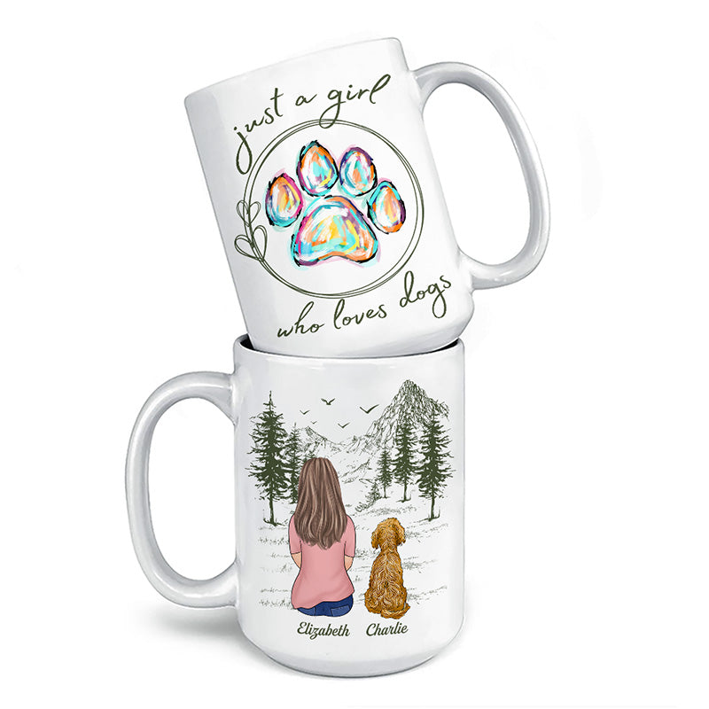 Personalized girl clearance with dog mug