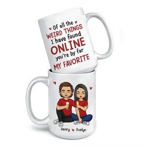 I Love You More - Couple Personalized Custom Mug - Gift For Husband Wife, Anniversary