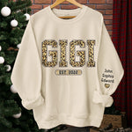 It's A Gigi Thing - Family Personalized Custom Unisex Sweatshirt With Design On Sleeve - Christmas Gift For Mom, Grandma