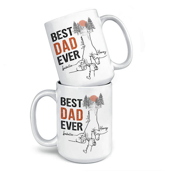 You Are The Best Papa Ever - Family Personalized Custom Mug - Father's