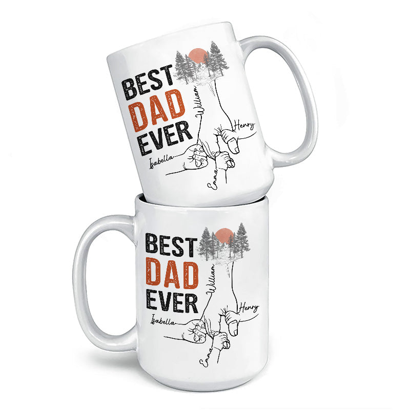 You Are The Best Papa Ever - Family Personalized Custom Mug - Father's Day, Birthday Gift For Dad, Grandpa