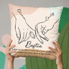 Our Friendship Is Endless - Bestie Personalized Custom Pillow - Christmas Gift For Best Friends, BFF, Sisters