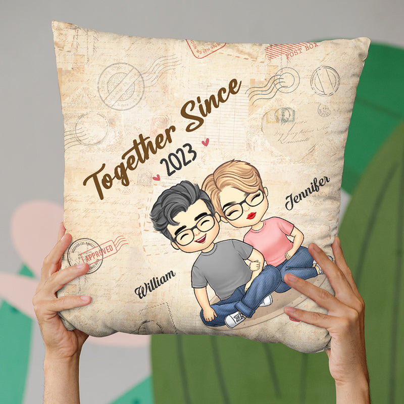 Happy Couple Personalized Pillow