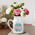 Mommy's Flowers Blossom In Children's Hearts - Family Personalized Custom Home Decor Flower Vase - Mother's Day, House Warming Gift For Mom, Grandma