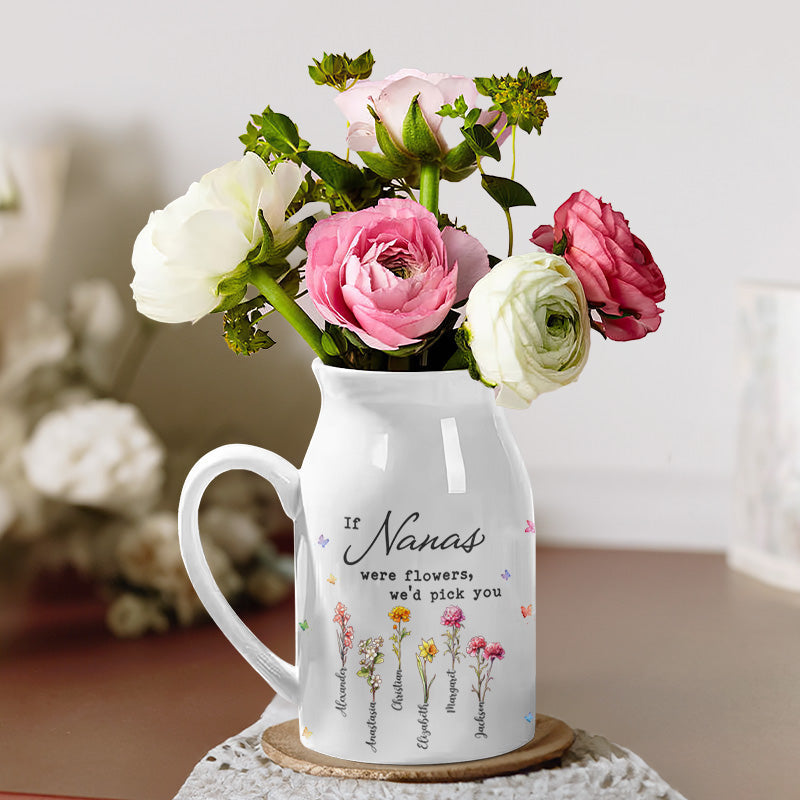 Grandmothers Are A Gift Not To Be Taken Lightly - Family Personalized Custom Home Decor Flower Vase - House Warming Gift For Mom, Grandma