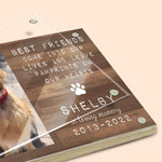 You're Always My Adorable Friends - Memorial Personalized Custom Acrylic Magnetic Photo Frame - Sympathy Gift, Gift For Pet Owners, Pet Lovers