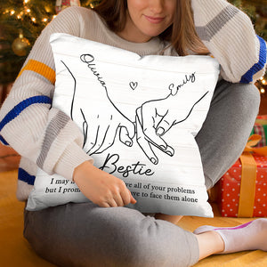 Friendship Is A Precious Gift - Bestie Personalized Custom Pillow - Christmas Gift For Best Friends, BFF, Sisters