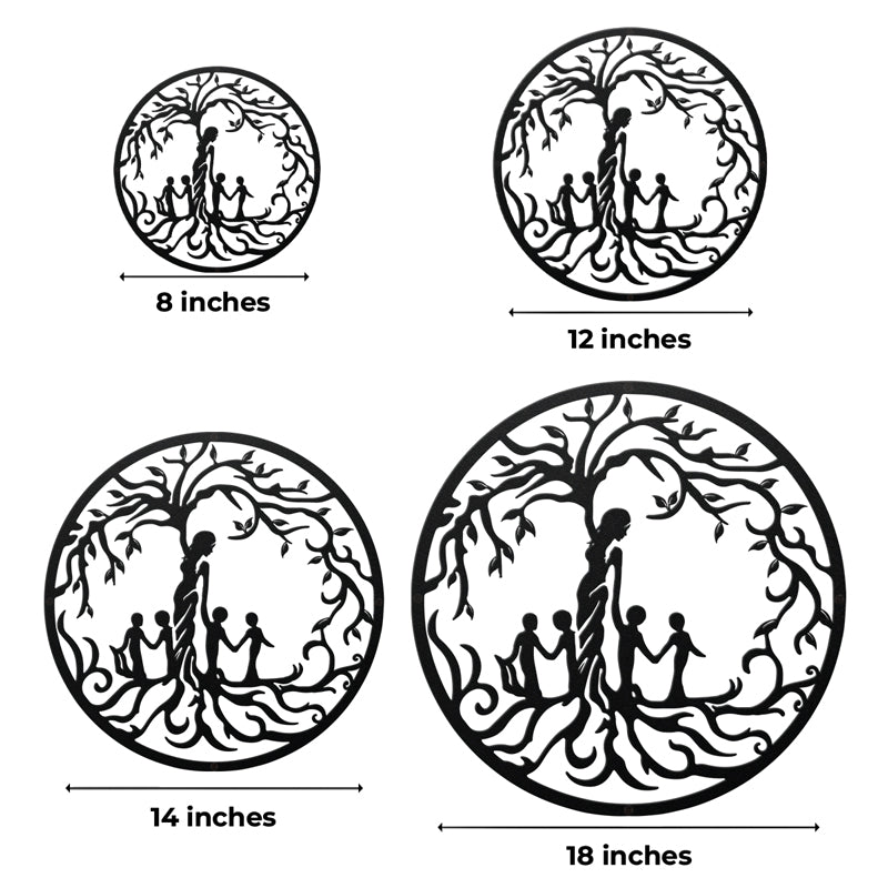 The Love Of Mother - Family Personalized Custom Home Decor Cut Metal Sign, Metal Wall Art - Gift For Family Members