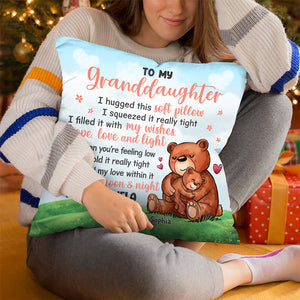 To My Grandchildren, You Will Feel My Love - Family Personalized Custom Pillow - Gift For Family Members