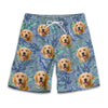 Custom Photo Sky Above Sand Below Peace Within - Dog & Cat Personalized Custom Tropical Hawaiian Aloha Men Beach Shorts - Summer Vacation Gift, Birthday Party Gift For Pet Owners, Pet Lovers
