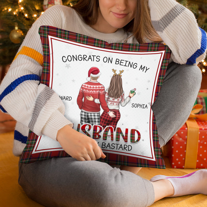 Of All The Weird Things - Couple Personalized Custom Pillow - Christmas Gift For Husband Wife, Anniversary