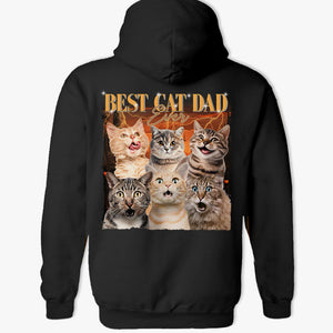 Custom Photo Best Dog Dad Ever - Dog & Cat Personalized Custom Unisex Back Printed T-shirt, Hoodie, Sweatshirt - Gift For Pet Owners, Pet Lovers