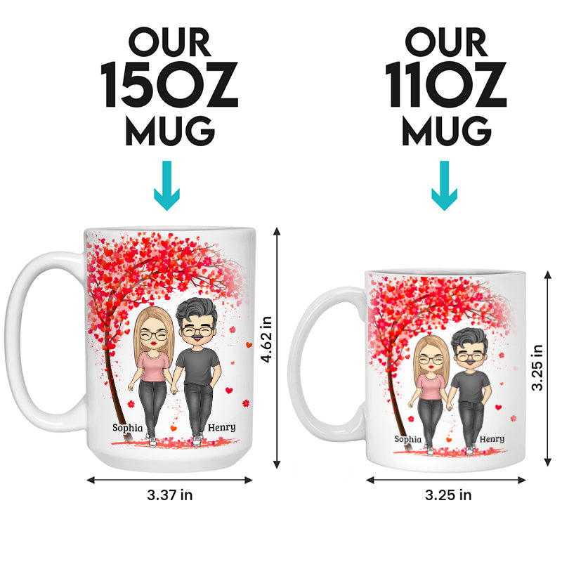 I Just Want To Hold Your Hand Forever - Couple Personalized Custom Mug - Gift For Husband Wife, Anniversary