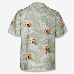 Custom Photo Enjoy The Sun - Dog & Cat Personalized Custom Unisex Tropical Hawaiian Aloha Shirt - Summer Vacation Gift, Gift For Pet Owners, Pet Lovers