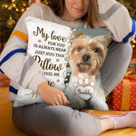 Custom Photo When You Miss Me Pet Memorial Gifts - Personalized Pillow