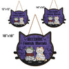 Cute But Spooky - Cat Personalized Custom Shaped Home Decor Wood Sign - Halloween Gift For Pet Owners, Pet Lovers