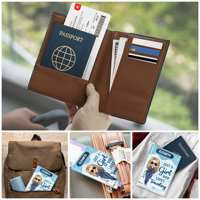 It's On My List - Gift For Bestie - Personalized Passport Cover, Passport Holder - Gift For Couples, Personalized Leather Passport Holder - Travel Gifts (Female - Pastel)