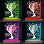 Custom Photo Remember The Best Times - Memorial Personalized Custom Shaped 3D LED Light - Sympathy Gift For Family Members