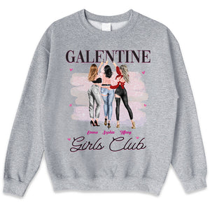 Galentine Girls Club - Bestie Personalized Custom Unisex T-shirt, Hoodie, Sweatshirt - Valentine Gift For Best Friends, BFF, Sisters