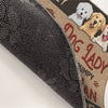 A Crazy Dog Lady And A Grumpy Old Man Live Here - Dog Personalized Custom Decorative Mat - Gift For Pet Owners, Pet Lovers