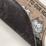 Welcome To The Cat House - Cat Personalized Custom Decorative Mat - Gift For Pet Owners, Pet Lovers