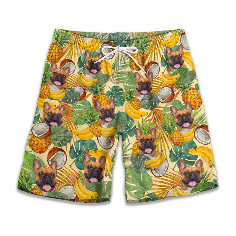Custom Photo A Little Vitamin Sea - Dog & Cat Personalized Custom Tropical Hawaiian Aloha Men Beach Shorts - Summer Vacation Gift, Birthday Party Gift For Pet Owners, Pet Lovers