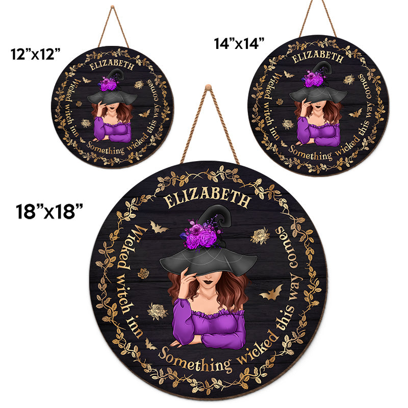 Wicked Witch In - Personalized Custom Round Shaped Home Decor Witch Wo -  Pawfect House