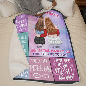 You Will Always Be My Person - Bestie Personalized Custom Blanket - Gift For Best Friends, BFF, Sisters