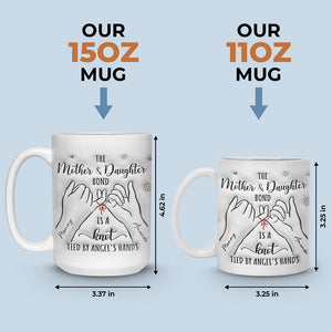 The Mother And Daughter Bond Is A Knot Tied - Family Personalized Custom 3D Inflated Effect Printed Mug - Gift For Mom, Daughter