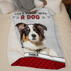 Custom Photo Ask Me About My Dogs And Cats - Dog & Cat Personalized Custom Baby Blanket - Gift For Pet Owners, Pet Lovers