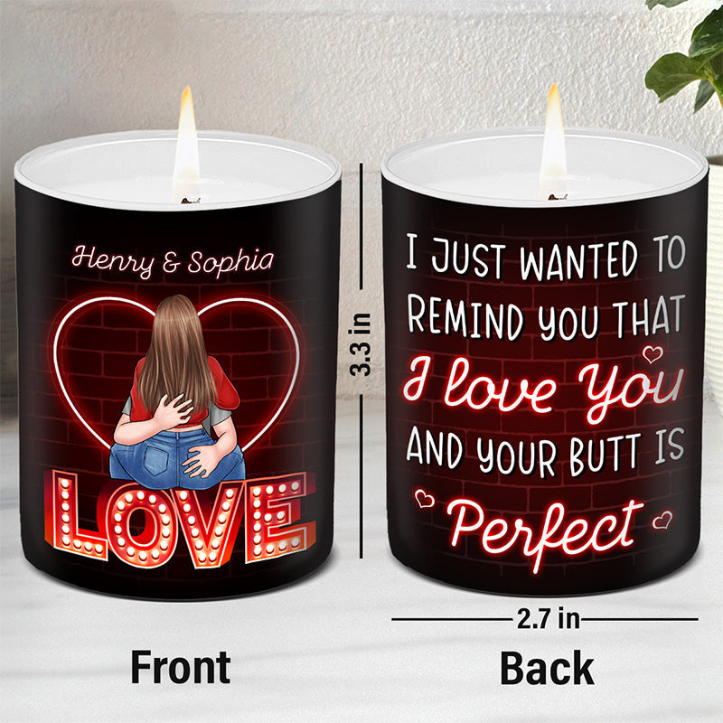A Candle To Remind That I Love You - Couple Personalized Custom Smokeless Scented Candle - Gift For Husband Wife, Anniversary