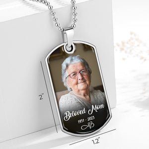 Custom Photo The Brightest Star In My Sky - Memorial Personalized Custom Necklace - Sympathy Gift, Gift For Family Members, Pet Owners, Pet Lovers